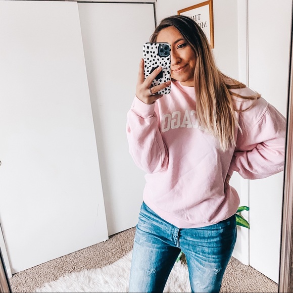 Jerzees Tops - Chicago pink pullover